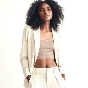 Madewell - Caldwell Double-Breasted Blazer - Ghent Plaid - S